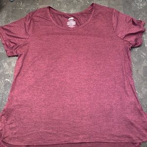 NWOT XXL Maroon Avia Short Sleeve Tee Shirt